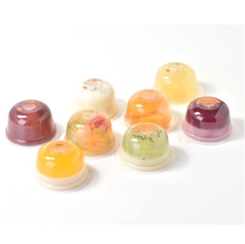 ダブルテイスト・フルーツゼリー8個詰合せ（SC-08）: HANEDA Shopping