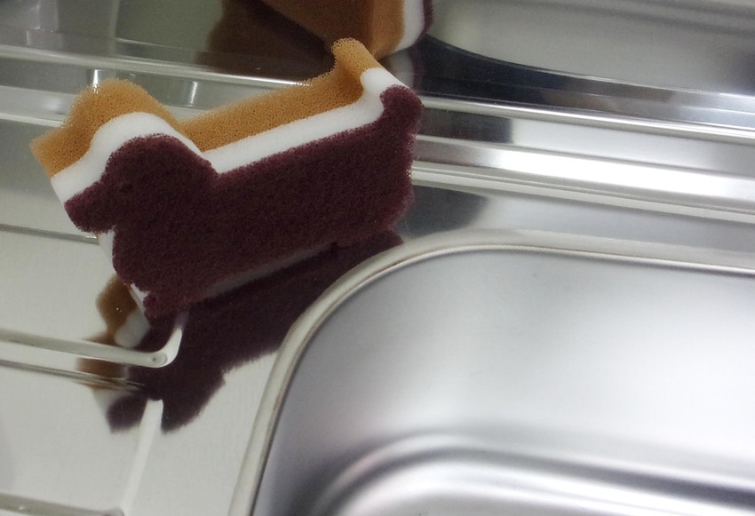 SU キッチンスポンジ ブラウン