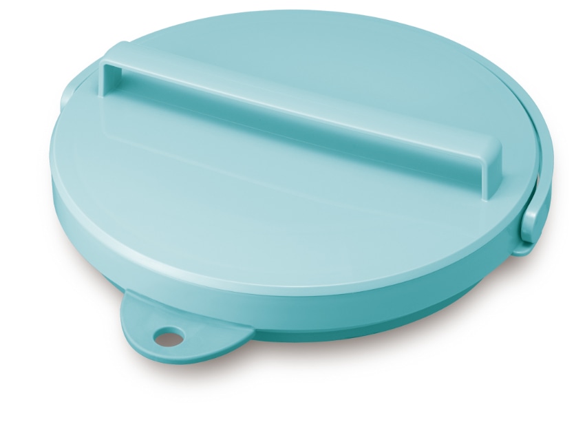 おりたためるバケツ8Lフタ付き ミントグリーン MN