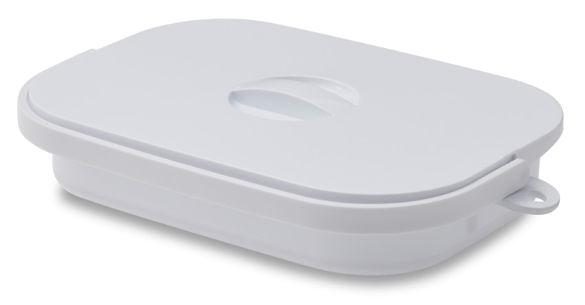 折りたためるつけ置き洗いバケツ ホワイト ホワイト