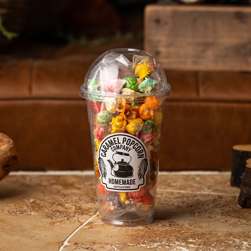 カップ×2）本場アメリカの製法！甘塩カラフルケトルコーン！(蓋つき