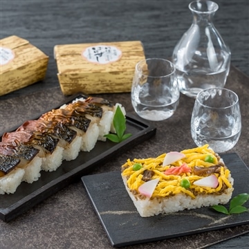 「冷凍」郷土料理丹後のばらずし4食、焼鯖すし2本セット