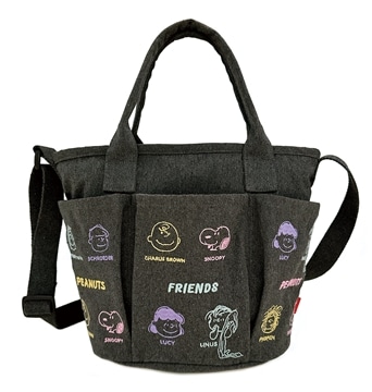 IP.ﾃﾞﾘ.ﾎﾟｹｯﾂ.Peanuts-0C Dark Gray