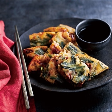 釜山で食べた海鮮ニラチヂミ