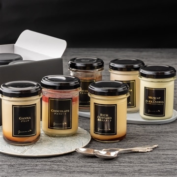 冷凍発送。豪華食べ比べ 6種6個プリンセット