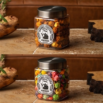 四角SET① ダブルリッチキャラメル！＆甘塩カラフルケトルコーン！　2種セット