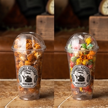 カップSET① クラシックキャラメルポップコーン！＆ 甘塩カラフルケトルコーン！ 2種セット