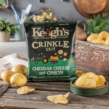 チェダーチーズ&オニオン クリンクルカット 12個入
