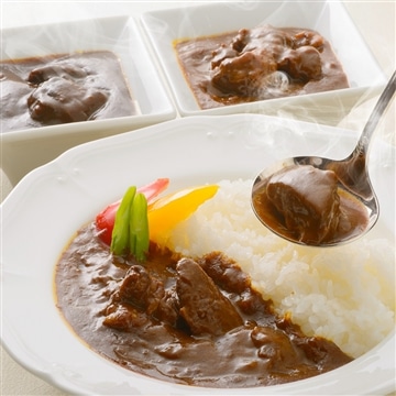 お肉屋さんの黒毛和牛カレーセット 6個入