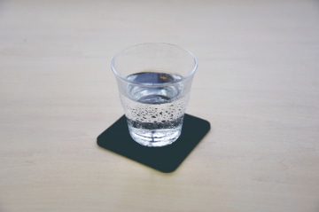 超吸水コースター（角）ブラック