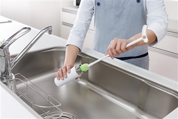 ピカピカ細口ボトル洗い グリーン