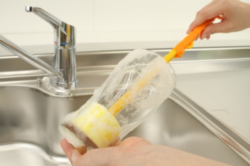 折りたためる冷水筒・ボトル洗い キャロットさん