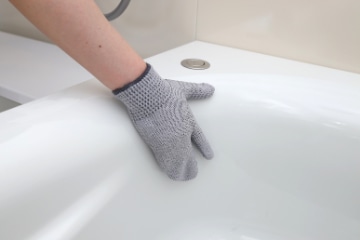 和歌山生まれの手袋たわし グレー