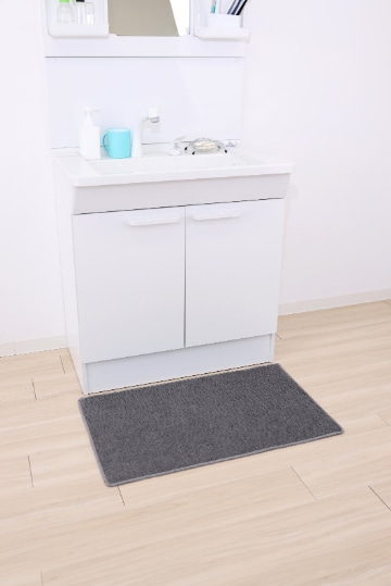PallyPally洗面台マット グレー