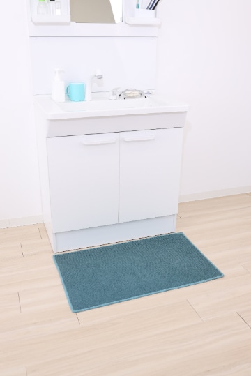 PallyPally洗面台マット ターコイズ