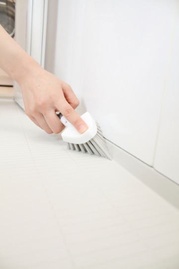 お風呂用すみずみブラシ グレー