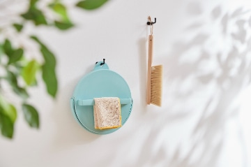 おりたためるバケツ8Lフタ付き ミントグリーン