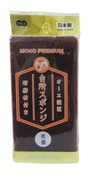 モノプレミアム 台所スポンジ ハード ブラウン
