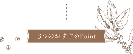 3つのおすすめPoint